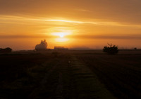 Misty sunrise