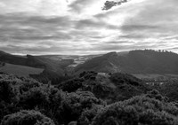 View from Cronk Sumark on a hazy summer evening