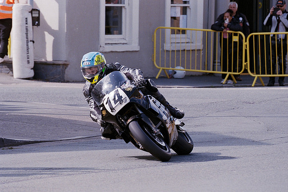 Shaun Anderson on a Norton